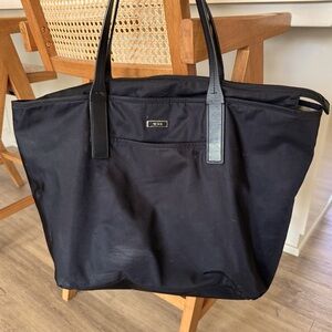TUMI Black Nylon Tote Bag